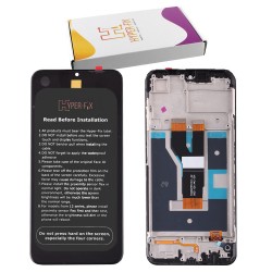 REALME C11 2021 ΟΘΟΝΗ + TOUCH SCREEN + LENS + FRAME HF-4907881 BLACK HYPER-FIX SERVICE PACK