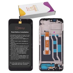 REALME C25Y ΟΘΟΝΗ IPS + TOUCH SCREEN + LENS + FRAME HF-4908854 BLACK HYPER-FIX SERVICE PACK