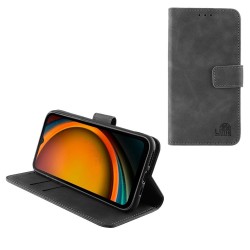 LIME ESSENTIAL ΘΗΚΗ SAMSUNG XCOVER 7 5G G556 6.6in  MAGNET BOOK STAND CLIP GREY