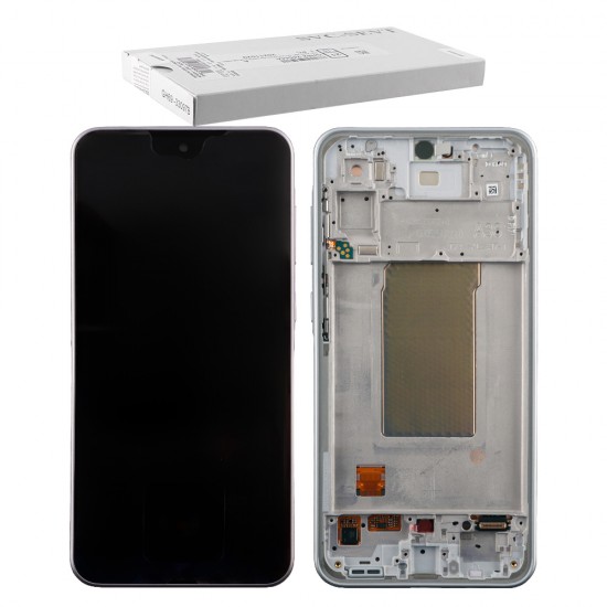 SAMSUNG A36 5G A366 ΟΘΟΝΗ+TOUCH SCREEN + LENS + FRAME GH82-36841B WHITE ORIGINAL SERVICE PACK SAMSUNG A36 5G A366 ΟΘΟΝΗ+TOUCH SCREEN + LENS + FRAME GH82-36841B WHITE ORIGINAL SERVICE PACK
