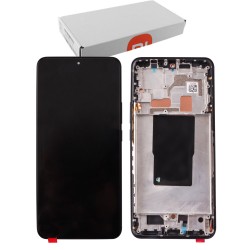 XIAOMI 12T 5G/12T PRO 5G ΟΘΟΝΗ + TOUCH SCREEN + LENS + FRAME 560003L12A00 BLACK ORIGINAL SERVICE PACK