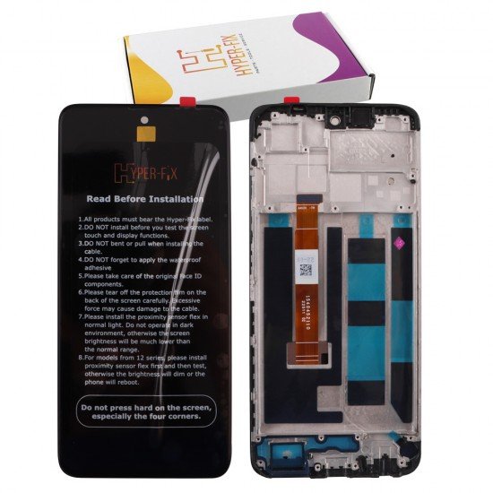 REALME C55 ΟΘΟΝΗ + TOUCH SCREEN + LENS + FRAME HF-4130438 BLACK HYPER-FIX SERVICE PACK REALME C55 ΟΘΟΝΗ + TOUCH SCREEN + LENS + FRAME HF-4130438 BLACK HYPER-FIX SERVICE PACK