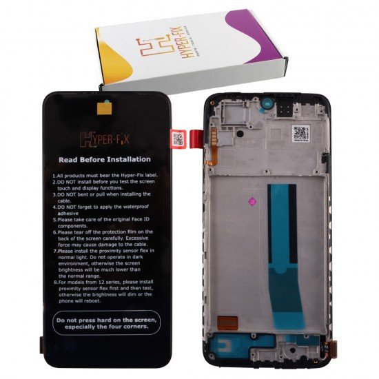 XIAOMI REDMI NOTE 11 NFC ΟΘΟΝΗ + TOUCH SCREEN + LENS + FRAME  HF-5600010K7T00 BLACK HYPER-FIX SERVICE PACK