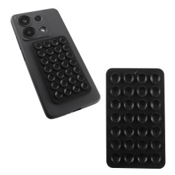 ΒΑΣΗ ΒΕΝΤΟΥΖΑ ΣΙΛΙΚΟΝΗΣ ΔΙΠΛΗΣ ΟΨΗΣ ΓΙΑ ΚΙΝΗΤΟ/ ΤΗΛΕΚΟΝΤΡΟΛ/ ΔΙΑΦΟΡΑ ΠΡΟΙΟΝΤΑ BLACK