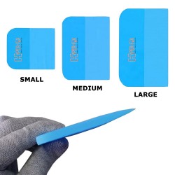 HYPER-FIX ΣΕΤ 3 ΤΕΜΑΧΙΩΝ ΕΥΚΑΜΠΤΕΣ ΣΠΑΤΟΥΛΕΣ ΣΙΛΙΚΟΝΗΣ ΓΙΑ FILM ΚΑΙ TEMPERED GLASS (SMALL, MEDIUM, LARGE) ΜΠΛΕ