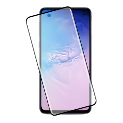 IDOL 1991 TEMPERED GLASS SAMSUNG S10e G970 5.8 9H 0.30mm 3D EDGE GLUE SEMI CURVED FINGER UNLOCK BLACK