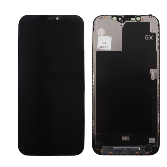 IPHONE 12 PRO MAX ΟΘΟΝΗ + TOUCH + LENS GX SL HARD OLED BLACK