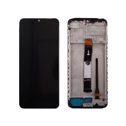 XIAOMI REDMI 10C/POCO C40 ΟΘΟΝΗ + TOUCH SCREEN + LENS + FRAME BLACK 3P OR