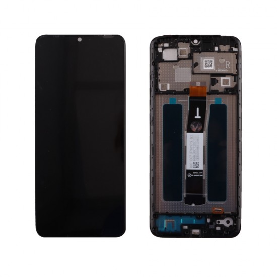 XIAOMI REDMI 12C ΟΘΟΝΗ + TOUCH SCREEN + LENS + FRAME BLACK 3P OR