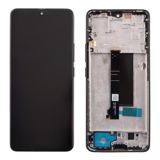 XIAOMI REDMI NOTE 13 PRO 5G/POCO X6 5G ΟΘΟΝΗ + TOUCH SCREEN + LENS + FRAME BLACK TFT