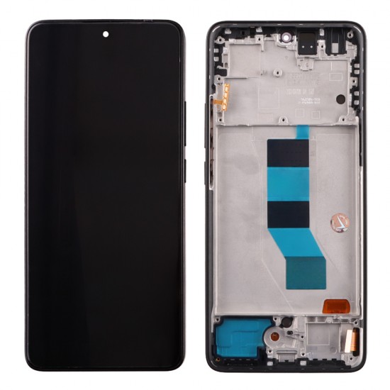 XIAOMI REDMI NOTE 14 5G ΟΘΟΝΗ + TOUCH SCREEN + LENS + FRAME BLACK OLED