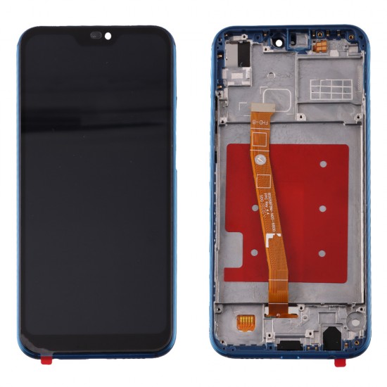 HUAWEI P20 LITE ΟΘΟΝΗ + TOUCH SCREEN + LENS + FRAME BLUE REF. OR