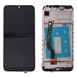 HUAWEI Y7 2019/Y7 PRIME 2019 ΟΘΟΝΗ + TOUCH SCREEN + LENS + FRAME BLACK REF. OR