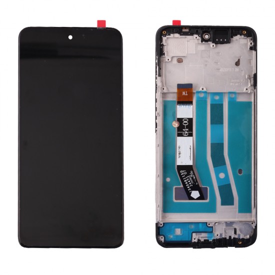 MOTOROLA MOTO G54 5G/MOTO G54 POWER ΟΘΟΝΗ + TOUCH SCREEN + LENS + FRAME BLACK REF. OR