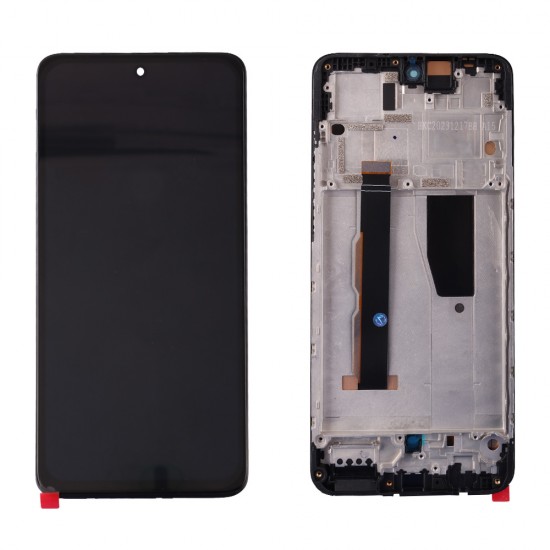 MOTOROLA MOTO G84 5G XT2347 ΟΘΟΝΗ + TOUCH SCREEN + LENS + FRAME HARD OLED BLACK