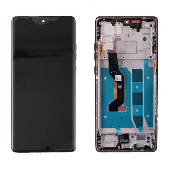 MOTOROLA MOTO G85 5G XT2427-2 ΟΘΟΝΗ + TOUCH SCREEN + LENS + FRAME BLACK 3P OR