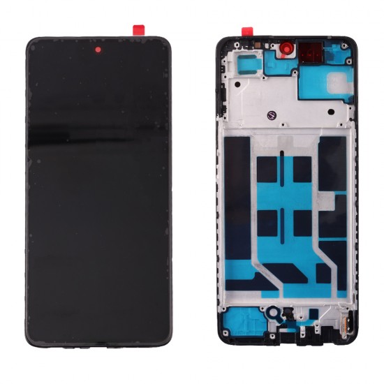 ONEPLUS NORD CE 4 LITE 5G ΟΘΟΝΗ + TOUCH SCREEN + LENS + FRAME BLACK REF. OR