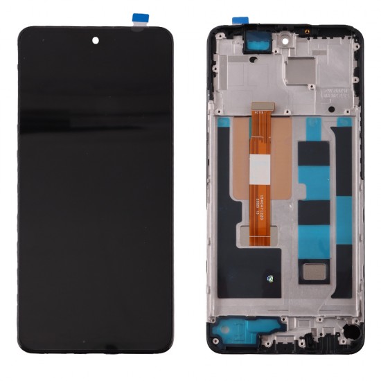 REALME 12 5G ΟΘΟΝΗ + TOUCH SCREEN + LENS + FRAME BLACK REF. OR