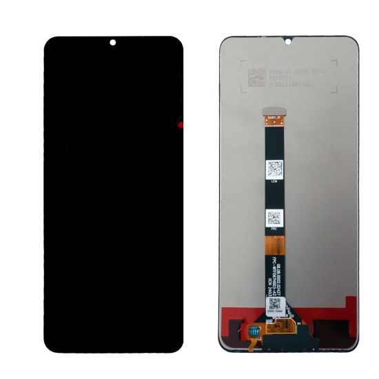 REALME C51/C53/NOTE 50 ΟΘΟΝΗ + TOUCH SCREEN + LENS BLACK 3P OR