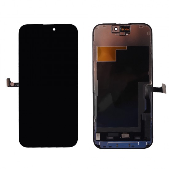 IPHONE 15 PRO ΟΘΟΝΗ + TOUCH + LENS ZY INCELL FHD AA BLACK