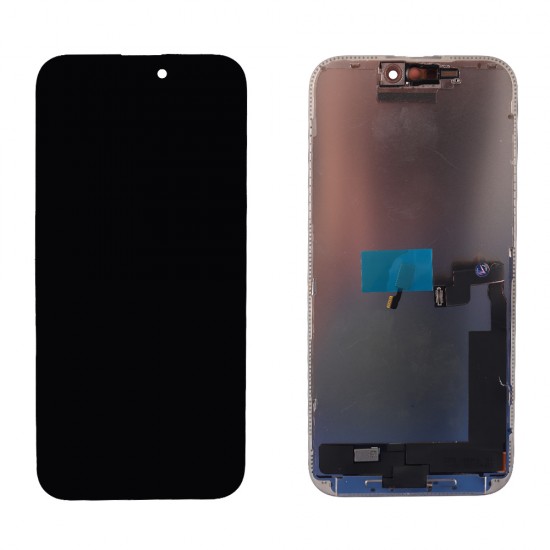 IPHONE 16 PRO MAX ΟΘΟΝΗ + TOUCH + LENS ZY HARD OLED FHD BLACK