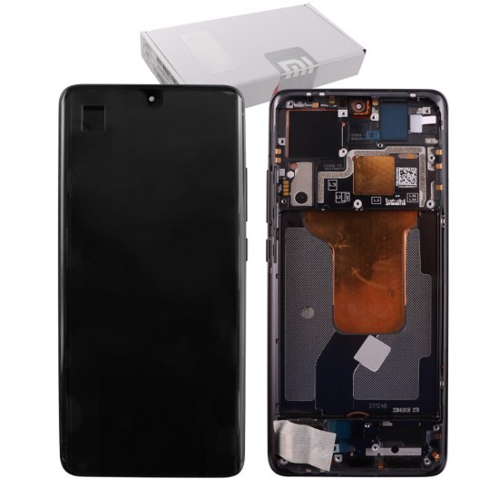 XIAOMI 12/12S/12X 5G ΟΘΟΝΗ + TOUCH SCREEN + LENS + FRAME 56000900L300 BLACK ORIGINAL SERVICE PACK