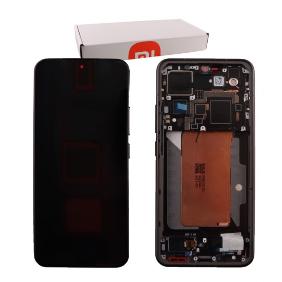 XIAOMI 15 5G ΟΘΟΝΗ + TOUCH SCREEN + LENS + FRAME 560061000O300 BLACK ORIGINAL SERVICE PACK