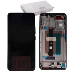 XIAOMI POCO F6 ΟΘΟΝΗ + TOUCH SCREEN + LENS + FRAME 5600040N16T00 BLACK ORIGINAL SERVICE PACK