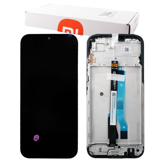 XIAOMI REDMI 15C 4G ΟΘΟΝΗ + TOUCH SCREEN + LENS + FRAME 560002P15AE00 BLACK ORIGINAL SERVICE PACK