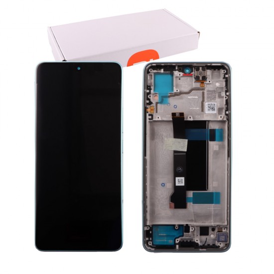 XIAOMI REDMI NOTE 13 PRO 5G/POCO X6 5G ΟΘΟΝΗ + TOUCH SCREEN + LENS + FRAME 5600010N1600 BLUE ORIGINAL SERVICE PACK