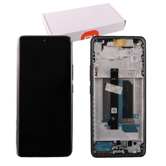 XIAOMI REDMI NOTE 14 PRO PLUS 5G ΟΘΟΝΗ + TOUCH SCREEN + LENS + FRAME 5600190O16U00 BLACK ORIGINAL SERVICE PACK