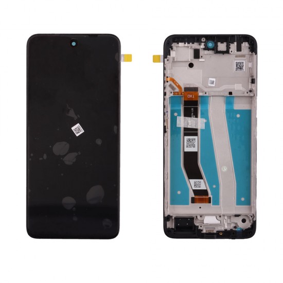 MOTOROLA MOTO G14 4G XT2341-3 ΟΘΟΝΗ + TOUCH SCREEN + LENS + FRAME 5D68C23075 BLACK ORIGINAL SERVICE PACK