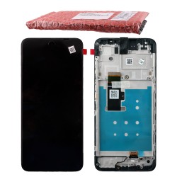 MOTOROLA MOTO G13 4G ΟΘΟΝΗ + TOUCH SCREEN + LENS + FRAME 5D68C22318 BLACK ORIGINAL SERVICE PACK