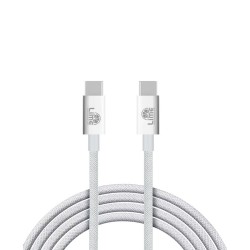 LIME USB-C TYPE C TO USB-C TYPE C 4A ΦΟΡΤΙΣΗΣ-DATA DURABLE BRAIDED 1m LBCC01 68W WHITE BULK