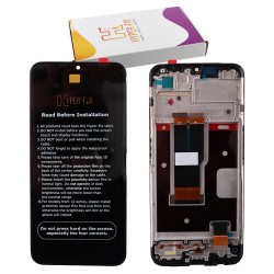 REALME C31 ΟΘΟΝΗ + TOUCH SCREEN + LENS + FRAME HF-4130168 BLACK HYPER-FIX SERVICE PACK