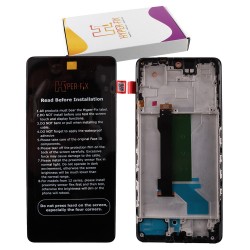 XIAOMI REDMI NOTE 12 PRO PLUS 5G ΟΘΟΝΗ + TOUCH SCREEN + LENS + FRAME HF-560001M16U00 BLACK TFT HYPER-FIX SERVICE PACK