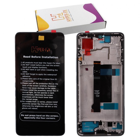 XIAOMI REDMI NOTE 13 PRO 5G/POCO X6 5G ΟΘΟΝΗ + TOUCH SCREEN + LENS + FRAME HF-5600010N1600 BLUE HYPER-FIX SERVICE PACK