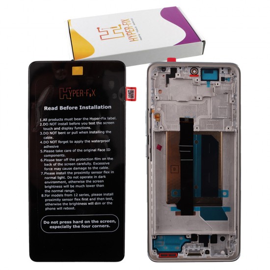XIAOMI REDMI NOTE 14 PRO PLUS 5G ΟΘΟΝΗ + TOUCH SCREEN + LENS + FRAME HF-5600170O16U00 BLUE HYPER-FIX SERVICE PACK
