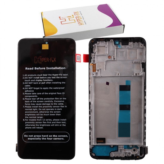XIAOMI REDMI NOTE 12 4G ΟΘΟΝΗ TFT + TOUCH SCREEN + LENS + FRAME HF-56000100M700 BLACK HYPER-FIX SERVICE PACK XIAOMI REDMI NOTE 12 4G ΟΘΟΝΗ TFT + TOUCH SCREEN + LENS + FRAME HF-56000100M700 BLACK HYPER-FIX SERVICE PACK