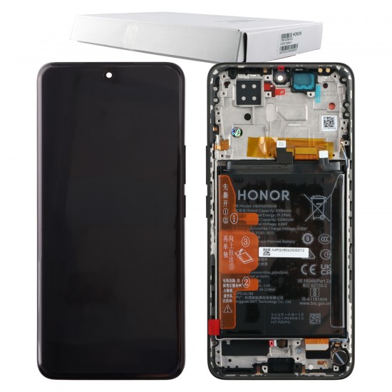 HONOR 200 5G ΟΘΟΝΗ + TOUCH SCREEN + LENS + FRAME + BATTERY 0235ALRJ BLACK ORIGINAL SERVICE PACK HONOR 200 5G ΟΘΟΝΗ + TOUCH SCREEN + LENS + FRAME + BATTERY 0235ALRJ BLACK ORIGINAL SERVICE PACK