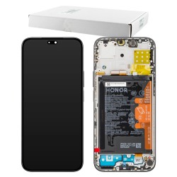 HONOR 200 LITE 5G ΟΘΟΝΗ + TOUCH SCREEN + LENS + FRAME + BATTERY 0235AHGD BLACK ORIGINAL SERVICE PACK