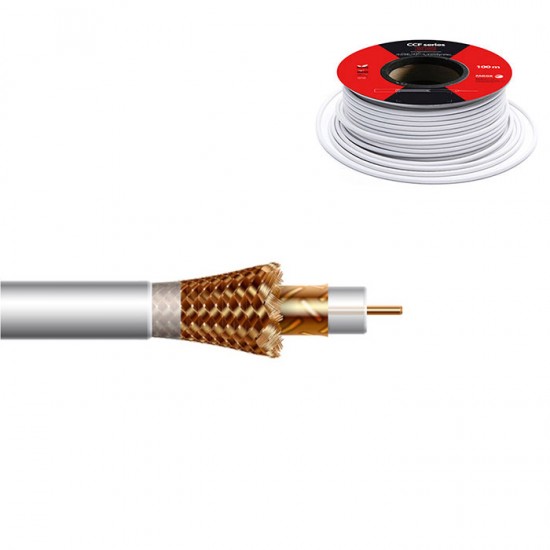 FAGOR Καλώδιο Coaxial RG6 CCF 021 CCA Dca 100m FAGOR Καλώδιο Coaxial RG6 CCF 021 CCA Dca 100m