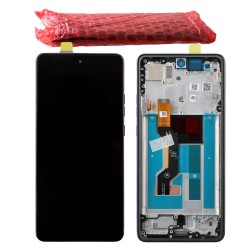 MOTOROLA MOTO G86 POWER ΟΘΟΝΗ + TOUCH SCREEN + LENS + FRAME 5D68C30652 COSMIC SKY ORIGINAL SERVICE PACK