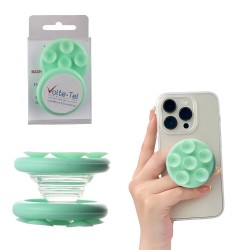 VOLTE-TEL POP STAND ΒΑΣΗ ΣΤΗΡΙΞΗΣ ΒΕΝΤΟΥΖΑ ΣΙΛΙΚΟΝΗΣ ΔΙΠΛΗΣ ΟΨΗΣ ΣΤΡΟΓΓΥΛΗ ΜΙΚΡΗ ΓΙΑ ΣΥΣΚΕΥΕΣ MINT