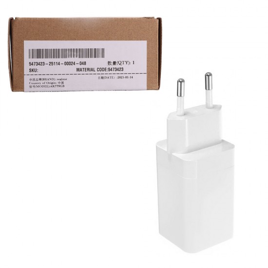 TRAVEL REALME AK779GB USB 3.0 USB A 5V 4A 20W WHITE 5473423 ORIGINAL SERVICE PACK TRAVEL REALME AK779GB USB 3.0 USB A 5V 4A 20W WHITE 5473423 ORIGINAL SERVICE PACK