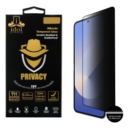 IDOL 1991 PRIVACY ANTISPY TEMPERED GLASS SAMSUNG Z FLIP 8 5G 6.9in 9H 0.25mm SEMI CURVED FULL GLUE BLACK IDOL 1991 PRIVACY ANTISPY TEMPERED GLASS SAMSUNG Z FLIP 8 5G 6.9in 9H 0.25mm SEMI CURVED FULL GLUE BLACK