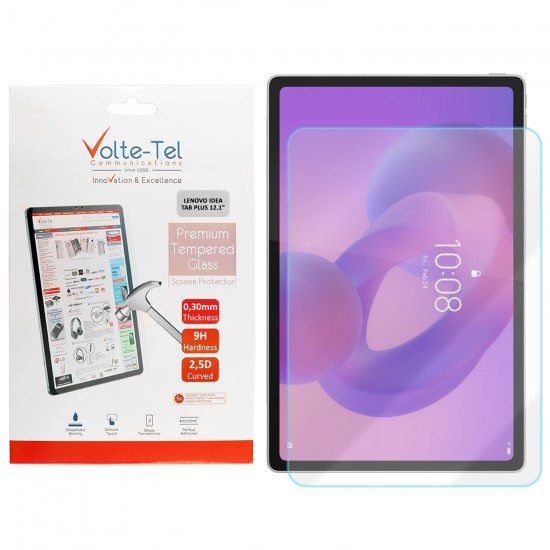 VOLTE-TEL TEMPERED GLASS LENOVO IDEA TAB PLUS 12.1in 9H 0.30mm 2.5D FULL GLUE VOLTE-TEL TEMPERED GLASS LENOVO IDEA TAB PLUS 12.1in 9H 0.30mm 2.5D FULL GLUE