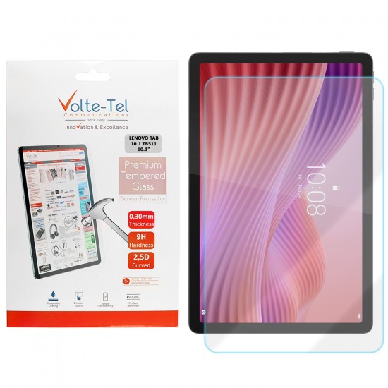 VOLTE-TEL TEMPERED GLASS LENOVO TAB 10.1 TB311 10.1in 9H 0.30mm 2.5D FULL GLUE VOLTE-TEL TEMPERED GLASS LENOVO TAB 10.1 TB311 10.1in 9H 0.30mm 2.5D FULL GLUE