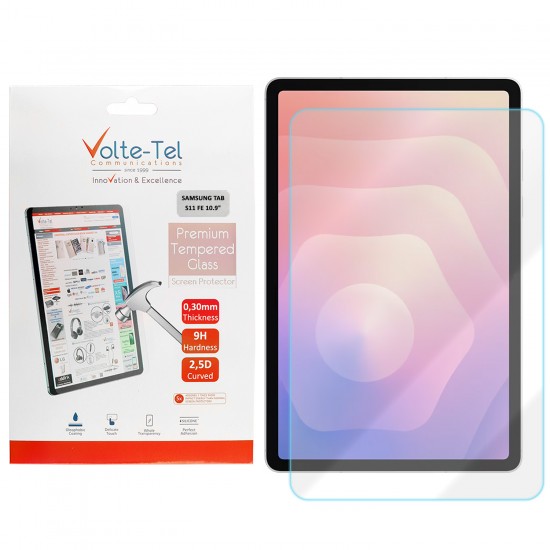 VOLTE-TEL TEMPERED GLASS SAMSUNG TAB S11 FE 10.9in 9H 0.30mm 2.5D FULL GLUE