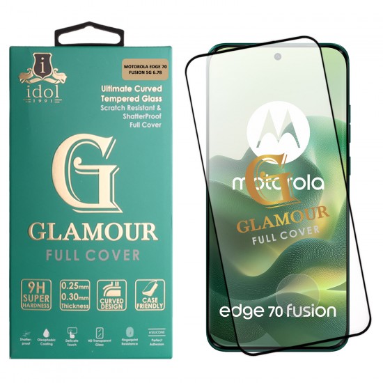 IDOL 1991 GLAMOUR TEMPERED GLASS MOTOROLA EDGE 70 FUSION 5G 6.78in9H 0.30mm FULL COVER 3D FULL GLUE FINGER UNLOCK BLACK+SQUEEZY IDOL 1991 GLAMOUR TEMPERED GLASS MOTOROLA EDGE 70 FUSION 5G 6.78in9H 0.30mm FULL COVER 3D FULL GLUE FINGER UNLOCK BLACK+SQUEEZY